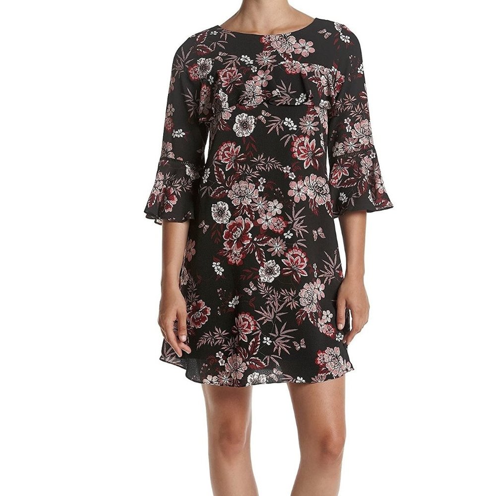 Jessica Howard Womens Floral Print Above Knee Wear to Work Dress Size 6 /8  NWT